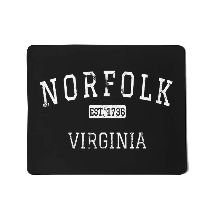 Norfolk Virginia VA Vintage Mousepad