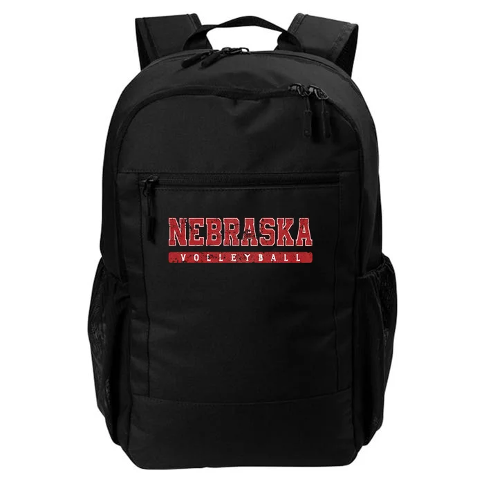 Nebraska Volleyball Varsity Red Vintage Daily Commute Backpack