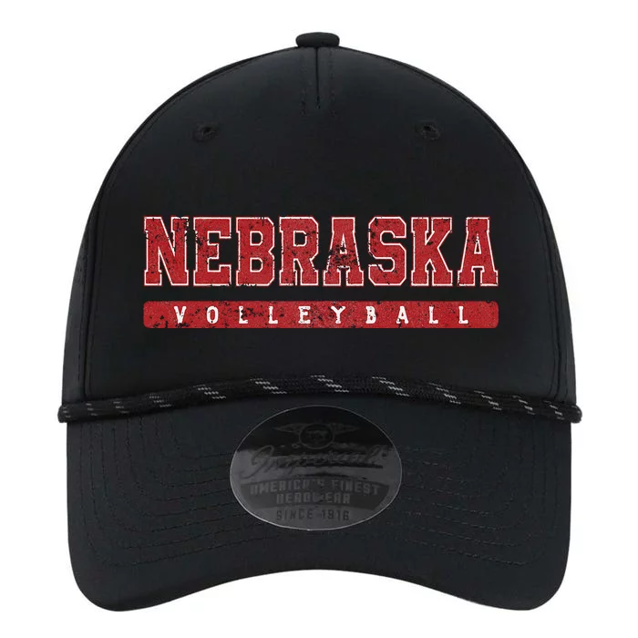 Nebraska Volleyball Varsity Red Vintage Performance The Dyno Cap