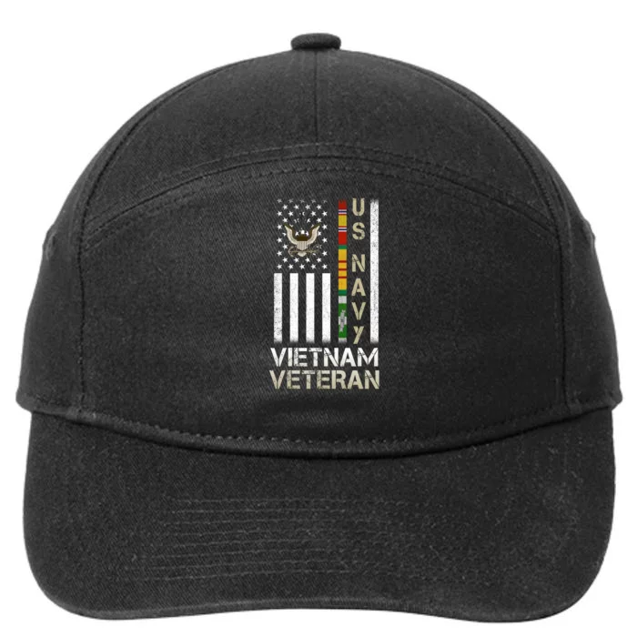 Na Vy Vietnam Veteran Grandpa Veterans Day 7-Panel Snapback Hat