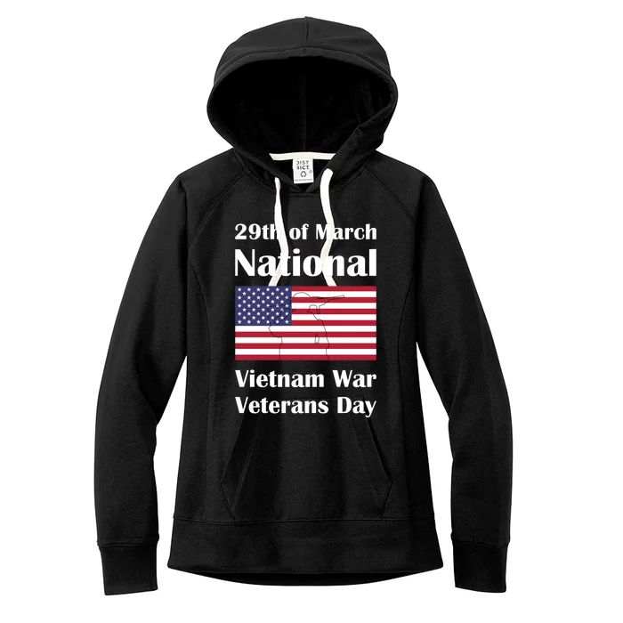 National Vietnam War Veterans Day Commemoration Women's Fleece Hoodie