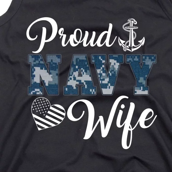 Navy Veteran's Wife, Proud Wife Of A Navy Veteran Sailor Wife Tank Top