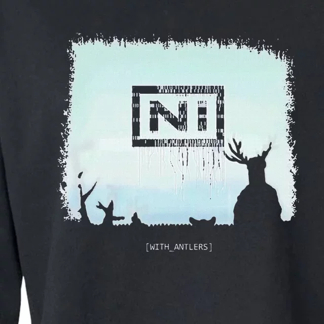 Ni With Antlers Cropped Pullover Crew