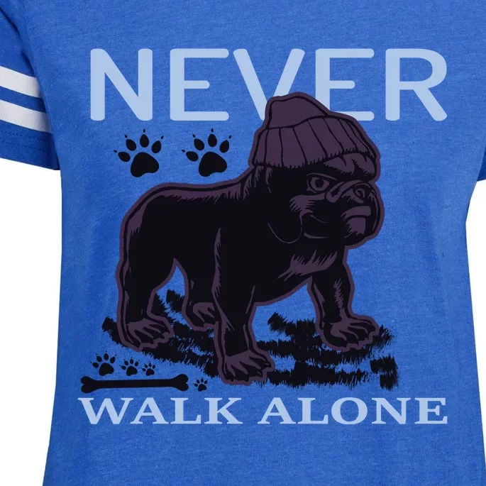 Never Walk Alone Enza Ladies Jersey Football T-Shirt