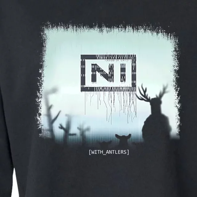 Ni With Antlers Cropped Pullover Crew