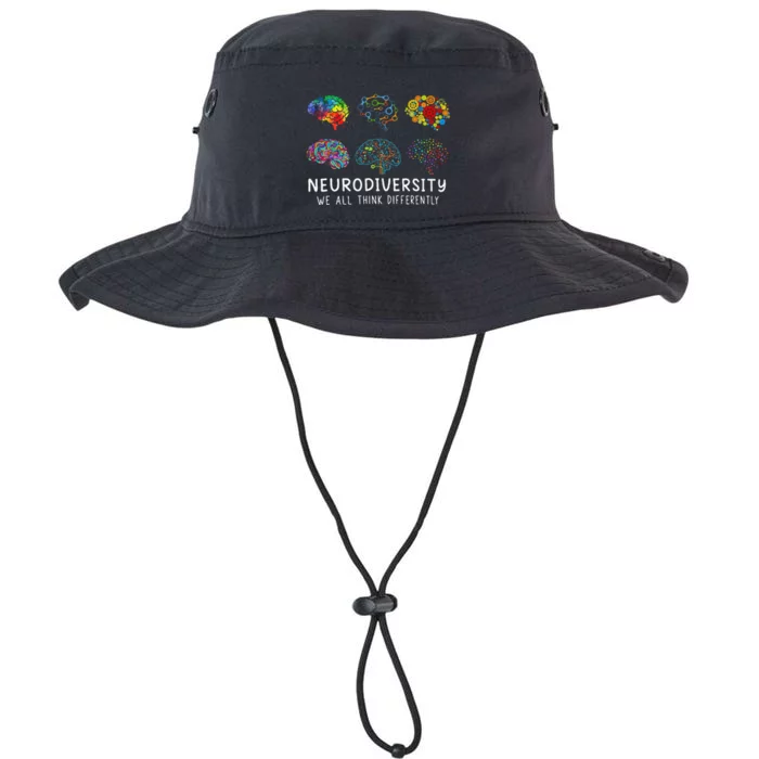 Neurodiversity We All Think Differently Brain Autism Legacy Cool Fit Booney Bucket Hat