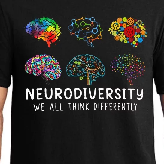 Neurodiversity We All Think Differently Brain Autism Pajama Set