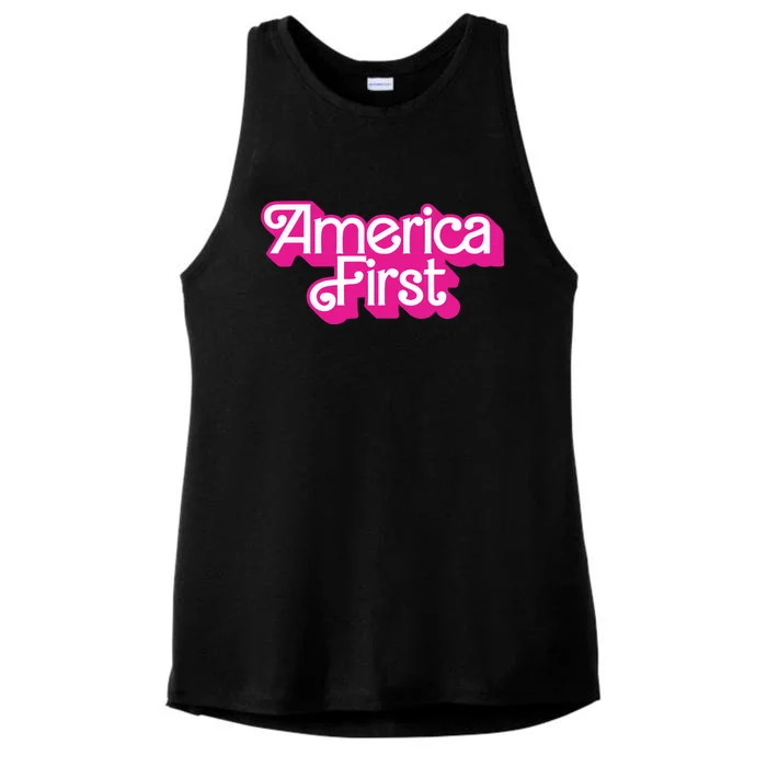 Natalie Winters America First Ladies Tri-Blend Wicking Tank