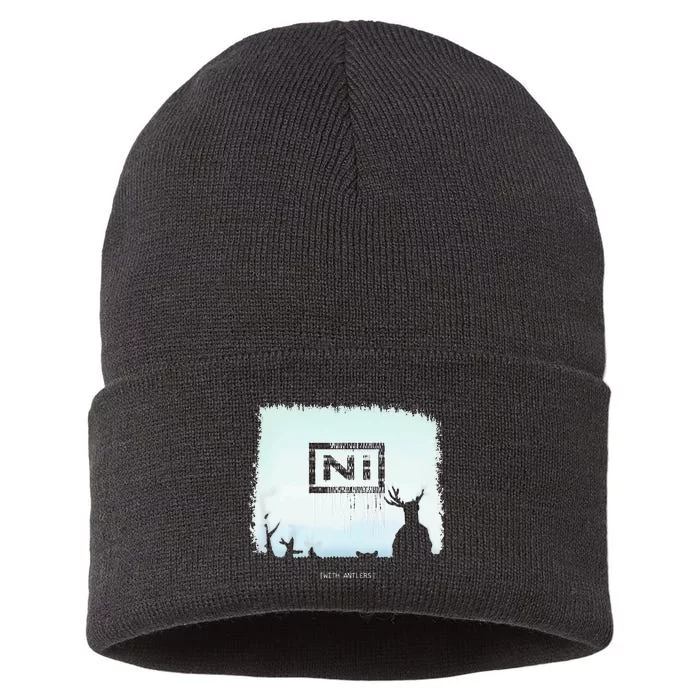 Ni With Antlers Sustainable Knit Beanie