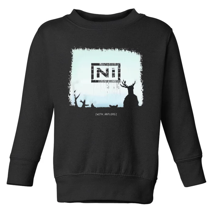 Ni With Antlers Toddler Sweatshirt