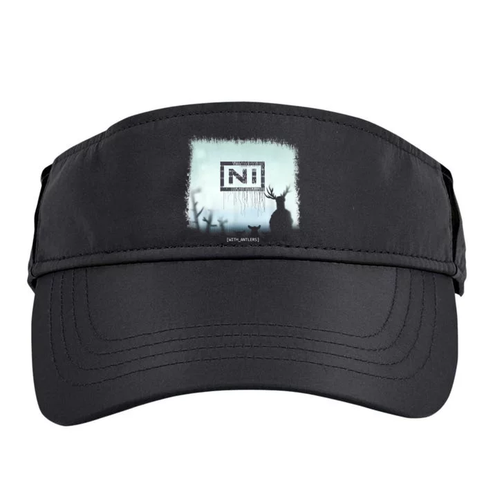 Ni With Antlers Adult Drive Performance Visor