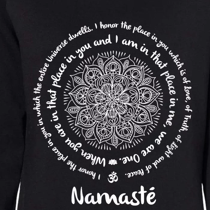 NAMASTE WE ARE ONE Meditation Sayings Mandala Yoga Gift Womens California Wash Sweatshirt