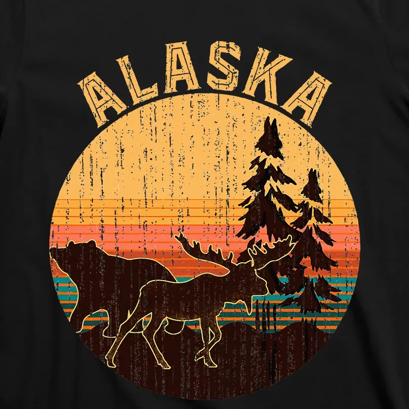 Nature Willdife Bear Moose Alaskan Animal Forest Alaska T-Shirt