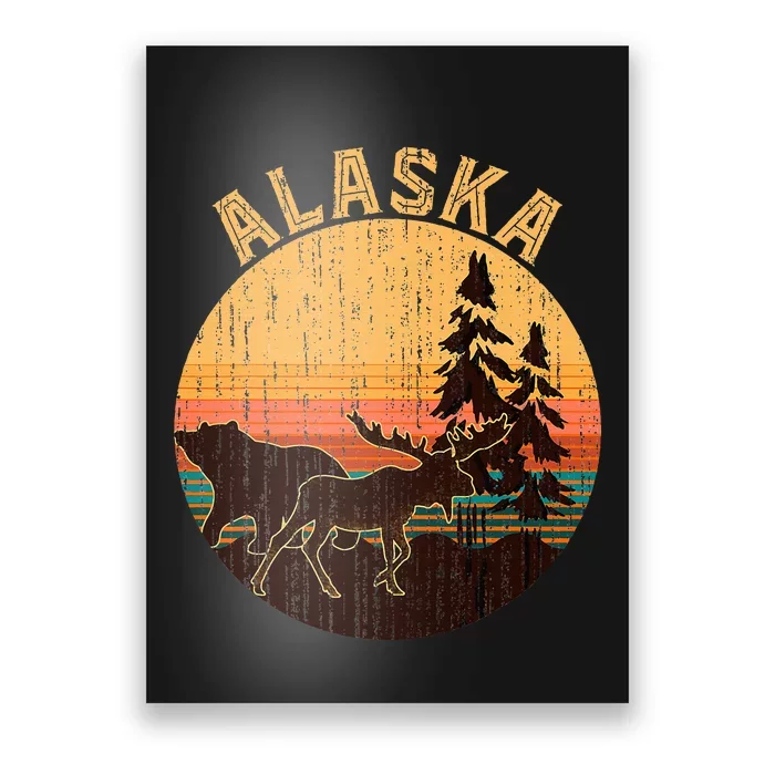 Nature Willdife Bear Moose Alaskan Animal Forest Alaska Poster