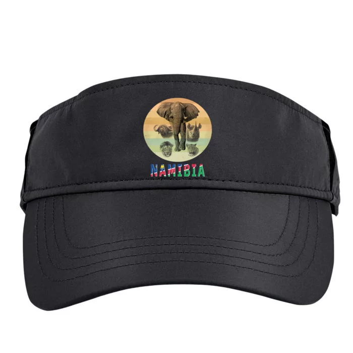 Namibia Wildlife Big Five Artwork For Namibia Safari Adult Drive Performance Visor