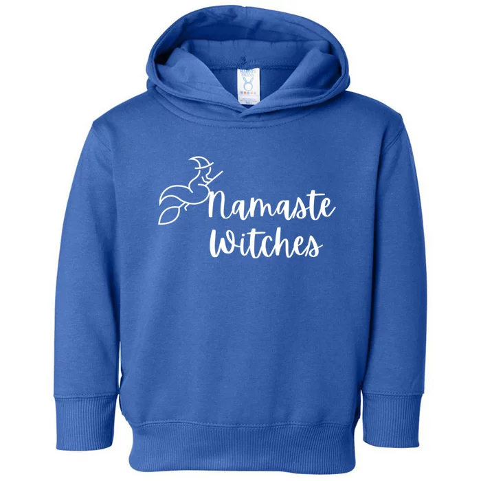 Namaste Witches Cute Halloween Yoga Gift Toddler Hoodie