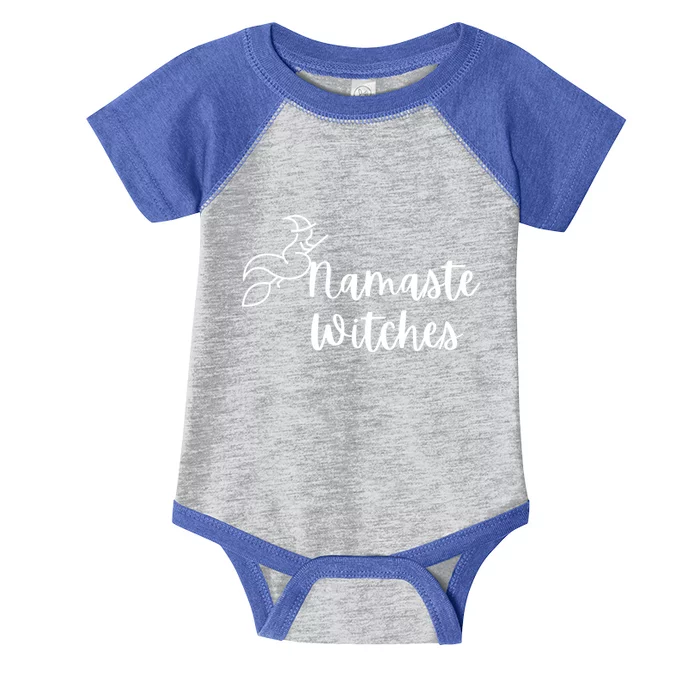 Namaste Witches Cute Halloween Yoga Gift Infant Baby Jersey Bodysuit