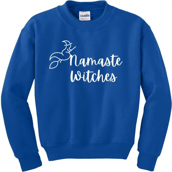 Namaste Witches Cute Halloween Yoga Gift Kids Sweatshirt