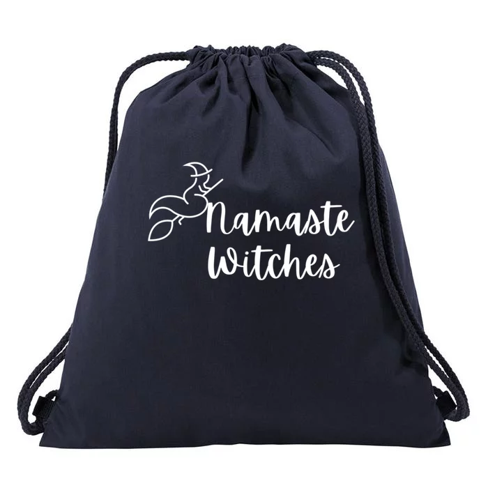 Namaste Witches Cute Halloween Yoga Gift Drawstring Bag