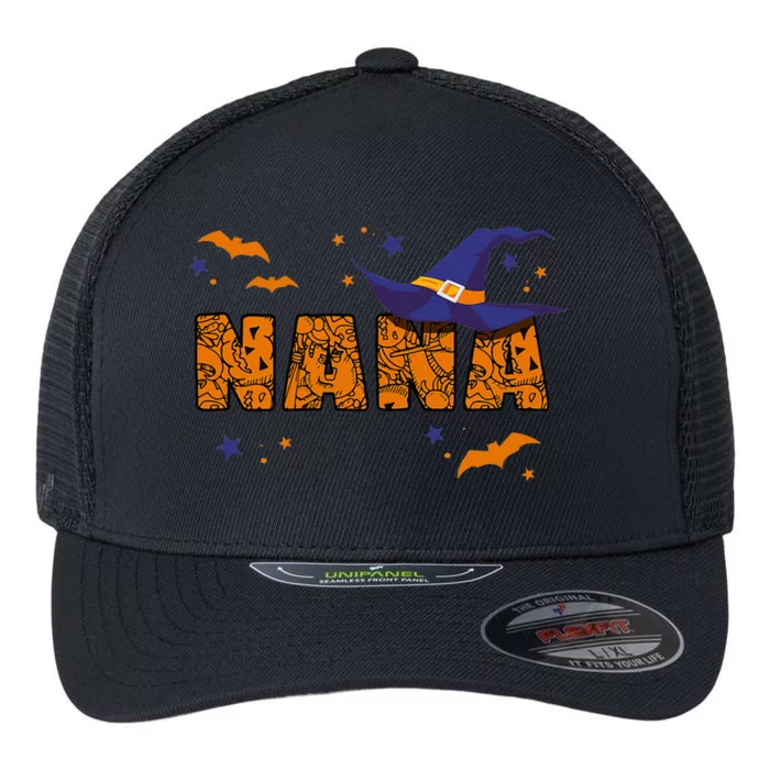 Nana Witch Cute Grandma Nana Halloween Costume Funny Flexfit Unipanel Trucker Cap