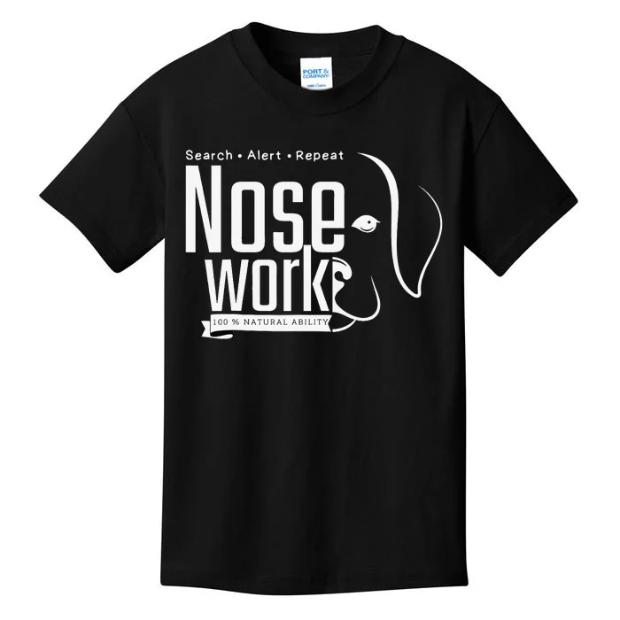 Nose work Dogs Training Nose Work Scent Work For Dogs Lovers Kids T-Shirt