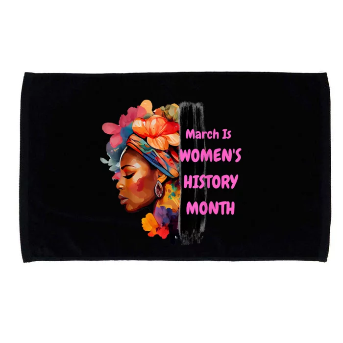 National Woman Day March Is Women's History Month Microfiber Hand Towel