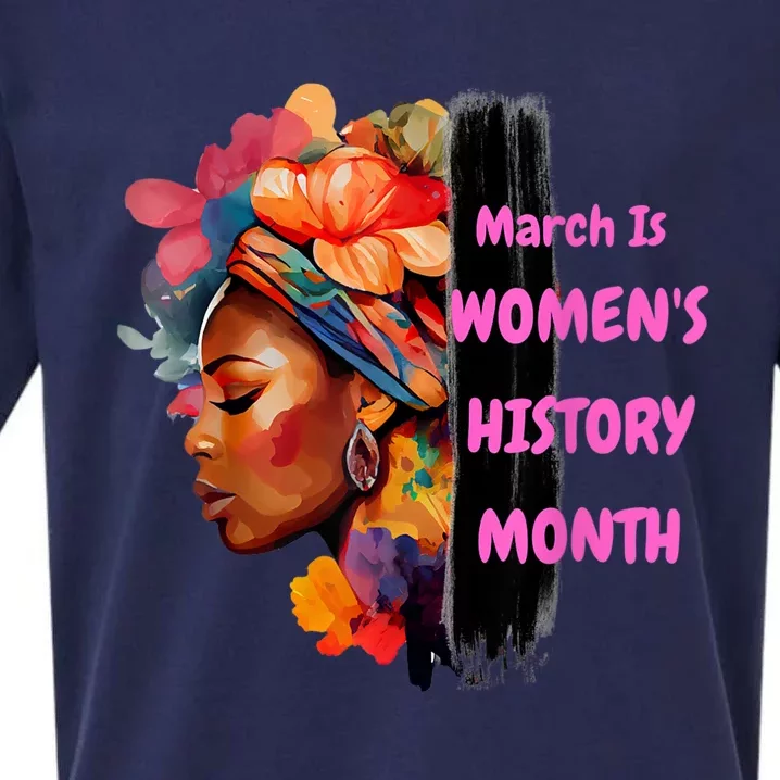 National Woman Day March Is Women's History Month Sueded Cloud Jersey T-Shirt