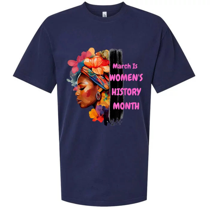 National Woman Day March Is Women's History Month Sueded Cloud Jersey T-Shirt