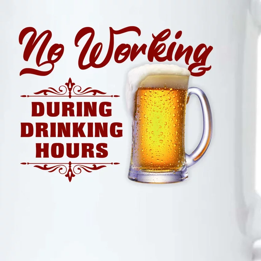 No Working During Drinking Hours Black Color Changing Mug