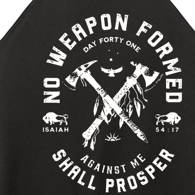 No Weapon Formed Shall Prosper Day Forty One Against Me Women’s Perfect Tri Rocker Tank