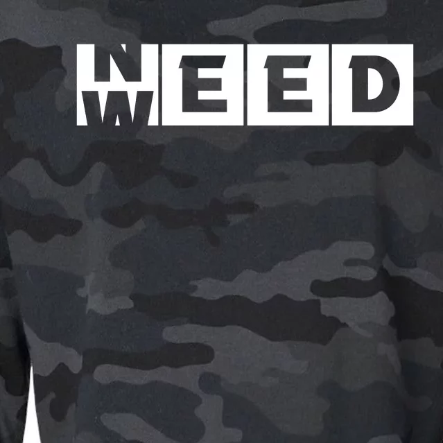 Need Weed | Funny Cannabis Weed Cropped Pullover Crew