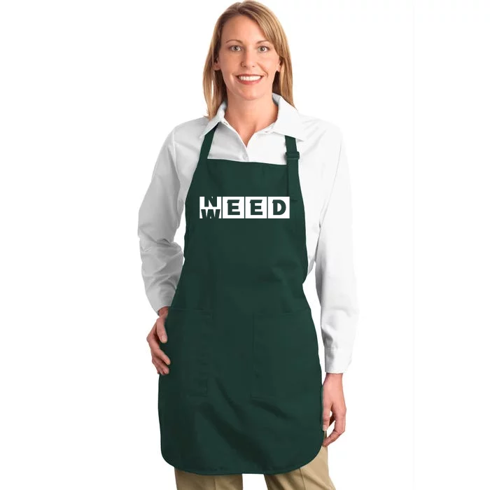 Need Weed | Funny Cannabis Weed Full-Length Apron With Pocket