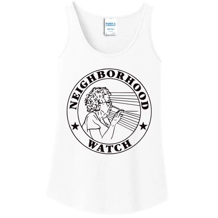 Neighborhood Watch Funny Ladies Essential Tank