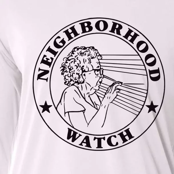 Neighborhood Watch Funny Cooling Performance Long Sleeve Crew