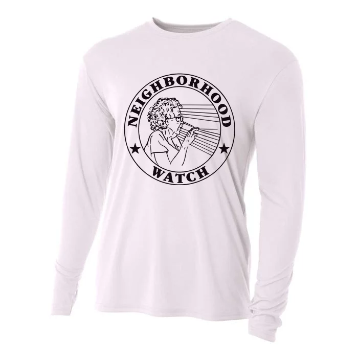 Neighborhood Watch Funny Cooling Performance Long Sleeve Crew