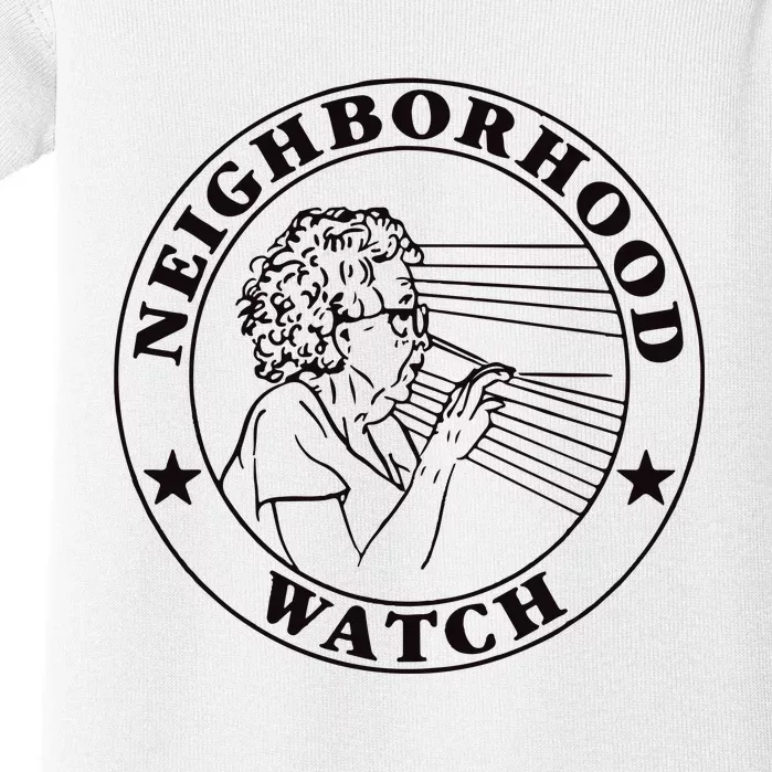 Neighborhood Watch Funny Baby Bodysuit