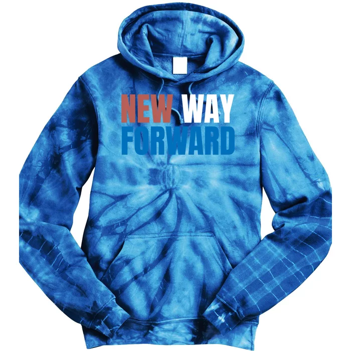 New Way Forward Harris Walz 2024 Kamala Harris Tim Walz Vote Gift Tie Dye Hoodie