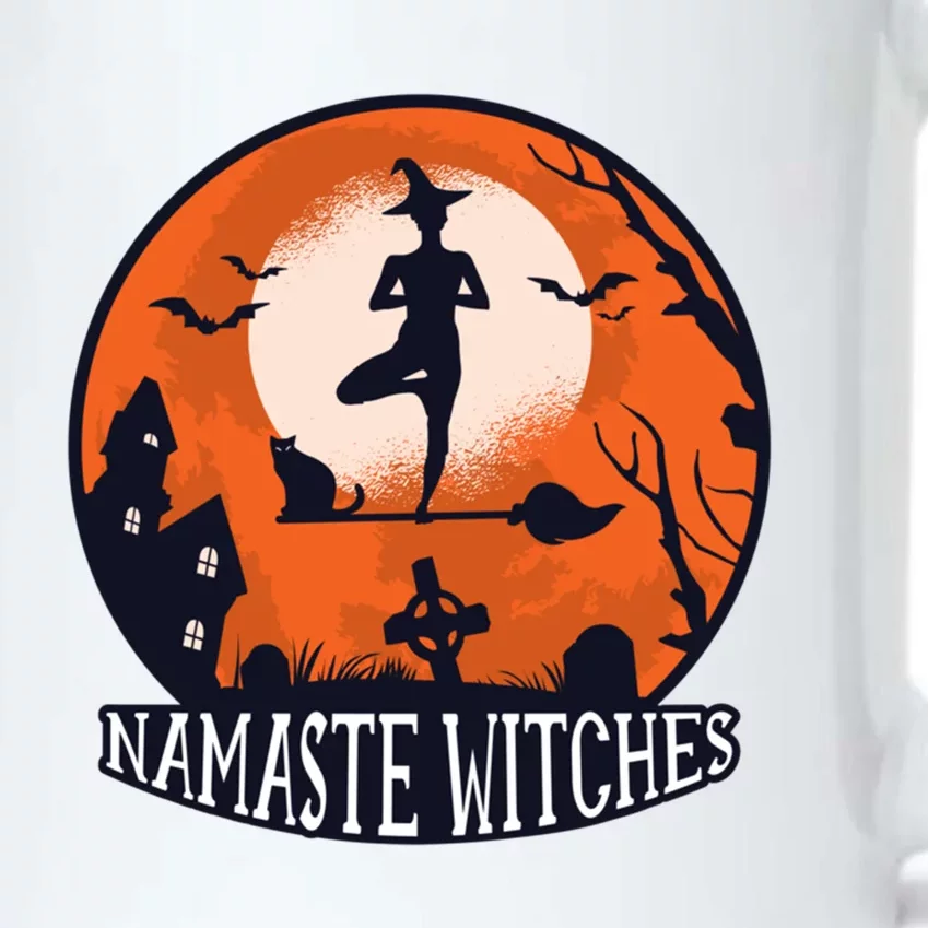 Namaste Witches Funny Halloween Yoga Fitness Workout Gift Black Color Changing Mug