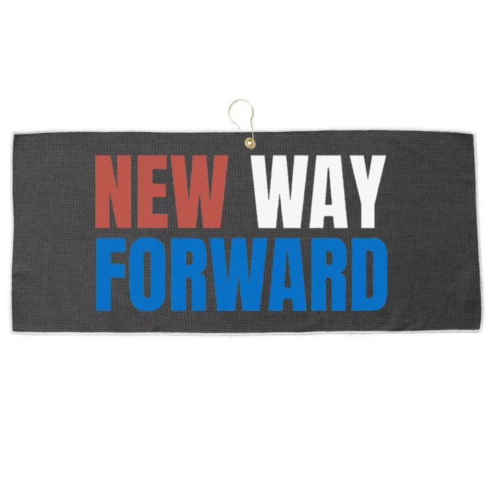 New Way Forward Harris Walz 2024 Kamala Harris Tim Walz Vote Large Microfiber Waffle Golf Towel