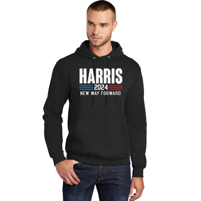 New Way Forward With Harris Walz 2024 Tall Hoodie