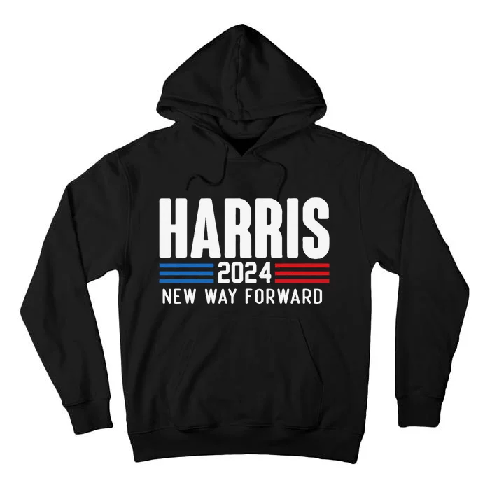 New Way Forward With Harris Walz 2024 Tall Hoodie