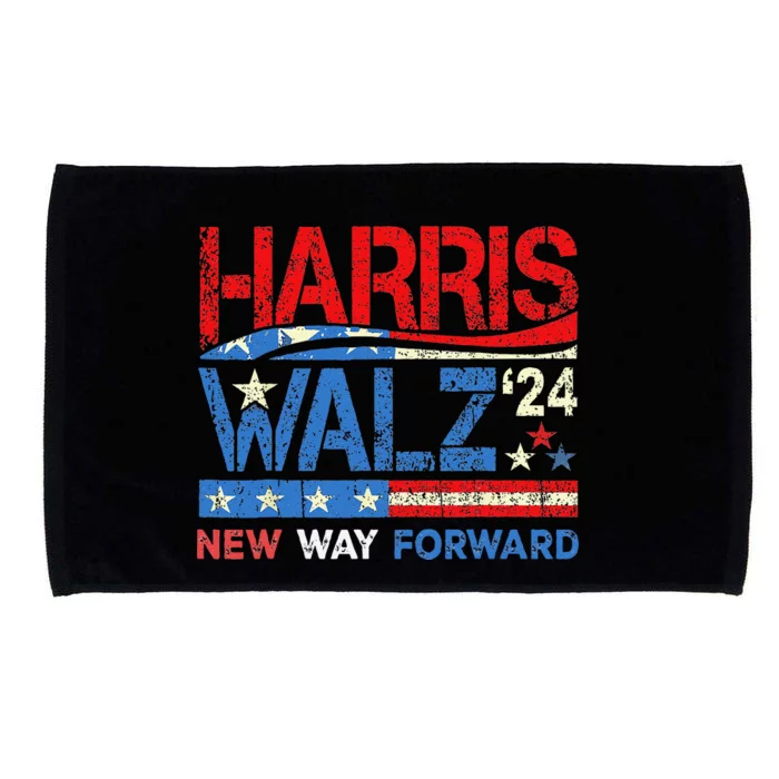 New Way Forward Harris Walz 2024 Kamala Harris Tim Walz Vote Microfiber Hand Towel