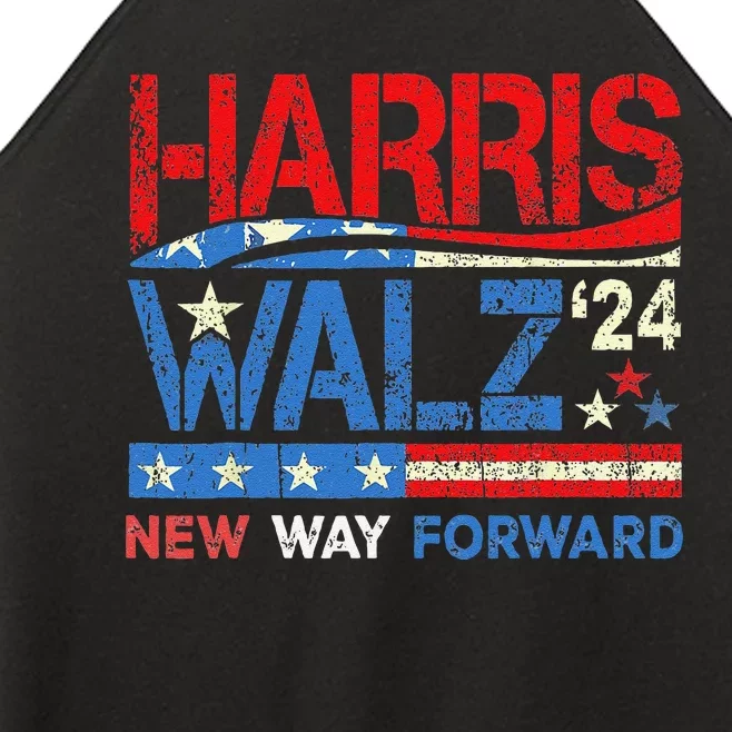 New Way Forward Harris Walz 2024 Kamala Harris Tim Walz Vote Women’s Perfect Tri Rocker Tank