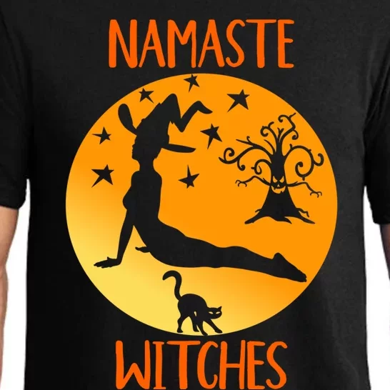 Namaste Witches Funny Halloween Yoga Instructor Meditation Great Gift Pajama Set