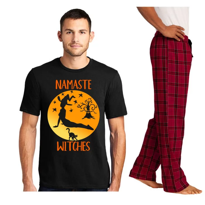 Namaste Witches Funny Halloween Yoga Instructor Meditation Great Gift Pajama Set