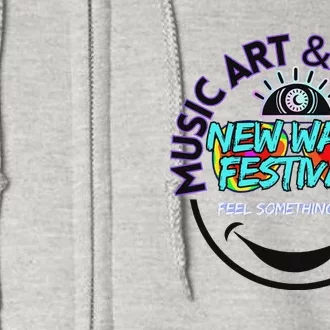 New Wave Festival Music & Art Full Zip Hoodie