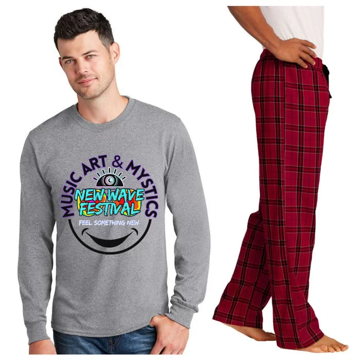 New Wave Festival Music & Art Long Sleeve Pajama Set