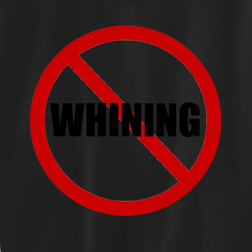 No Whining Funny Kids Sweatshirt