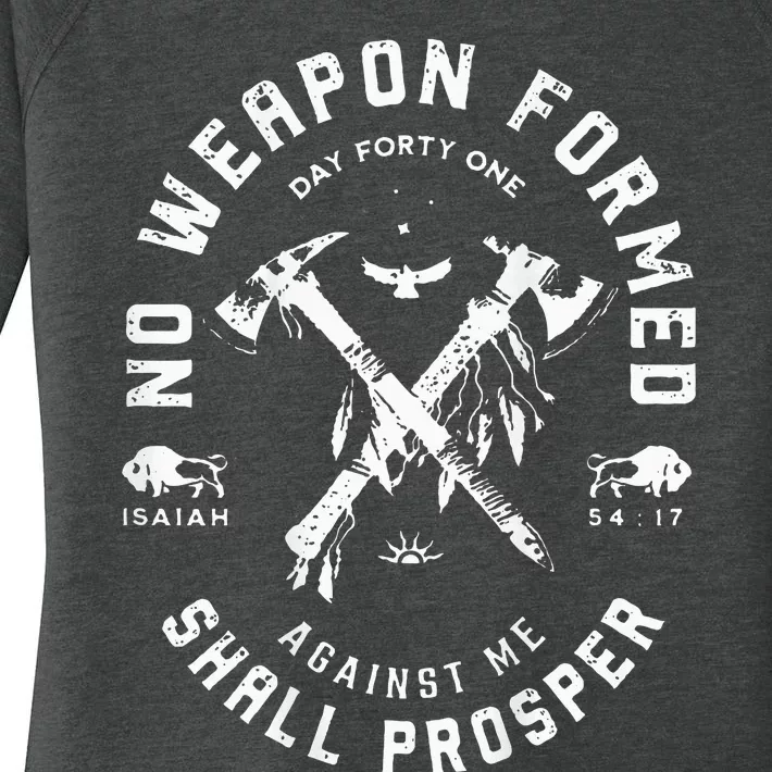 No Weapon Formed Shall Prosper Day Forty One Against Me Women's Perfect Tri Tunic Long Sleeve Shirt