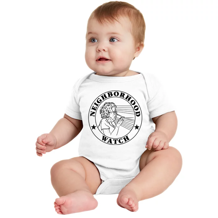 Neighborhood Watch Funny Baby Bodysuit